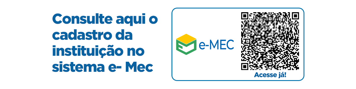 Banner do MEC com QR Code para consulta pública do cadastro institucional no e-MEC